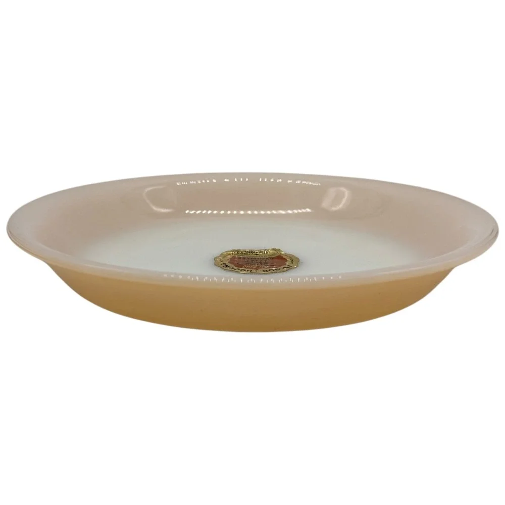 Anchor Hocking Fire King Peach Luster Pie Plate Baking‎ Dish